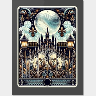 Jackson Square by Night Posters and Art